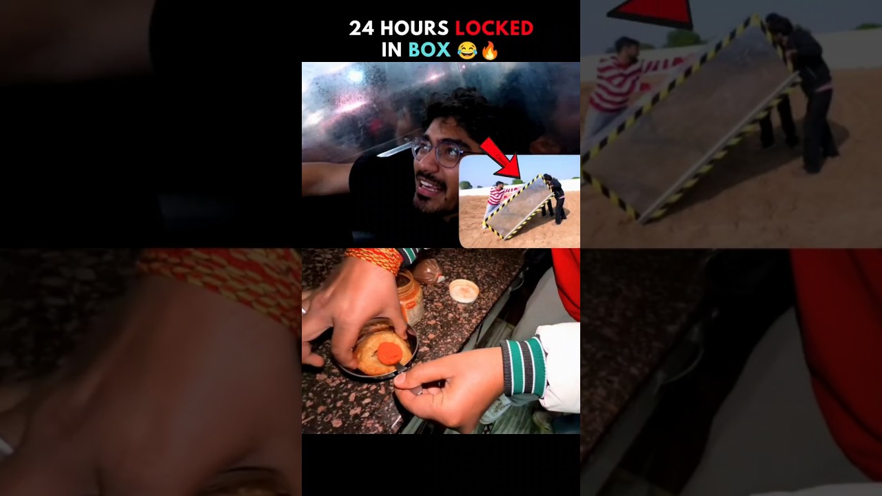 24 Hours Locked In Box 😂🔥 