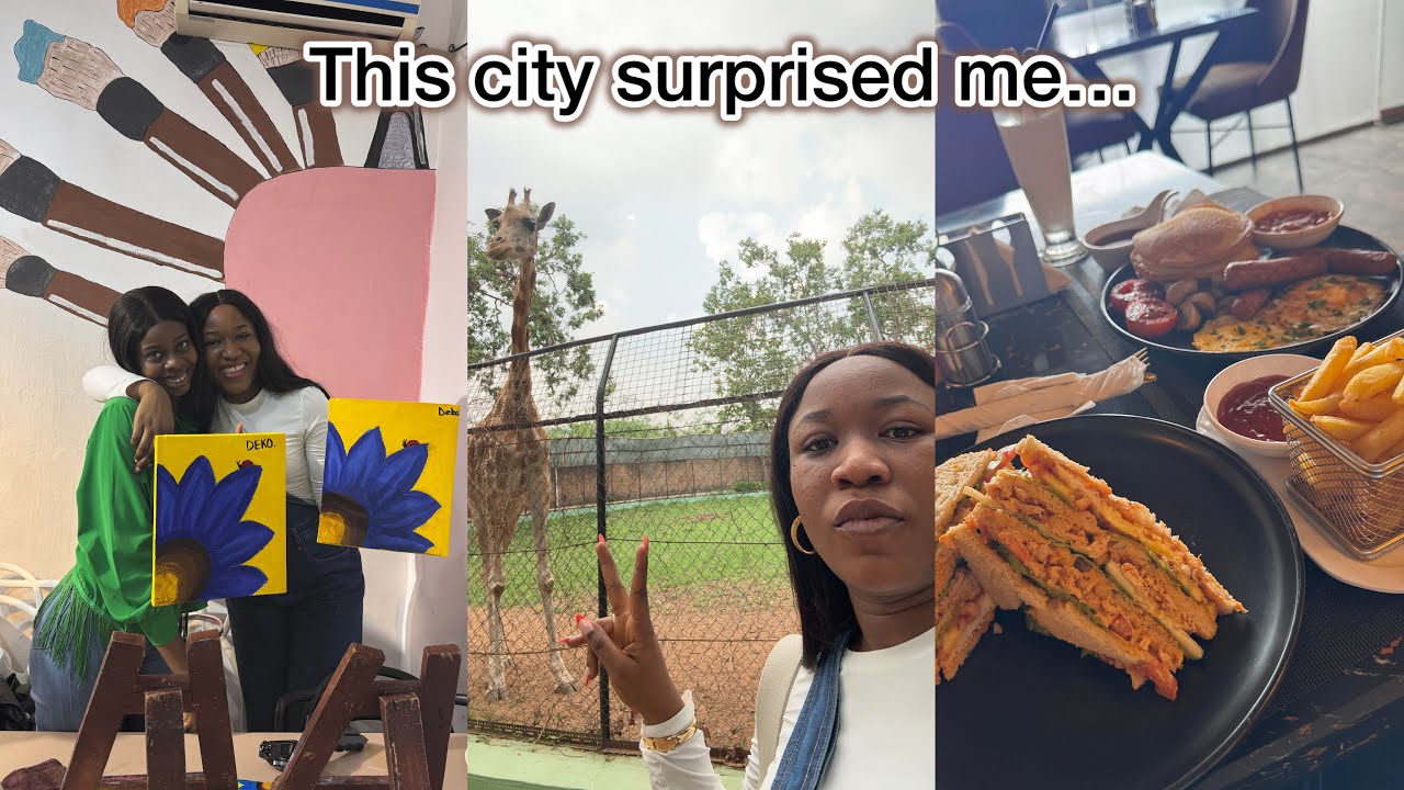 24hours date in Nigeria | Zoological garden | Paint n sip | Amala date #ibadan #exploringnigeria