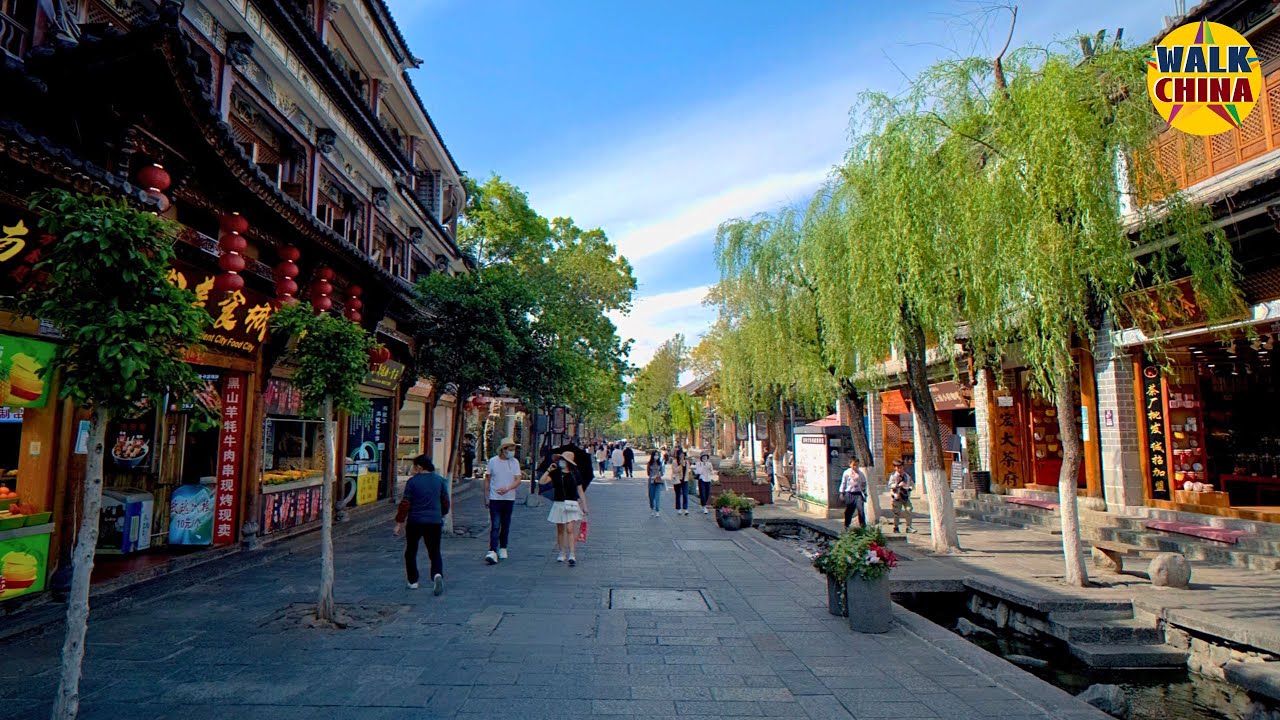 Walk China 4K HDR  - DALI ANCIENT CITY in Yunnan Province