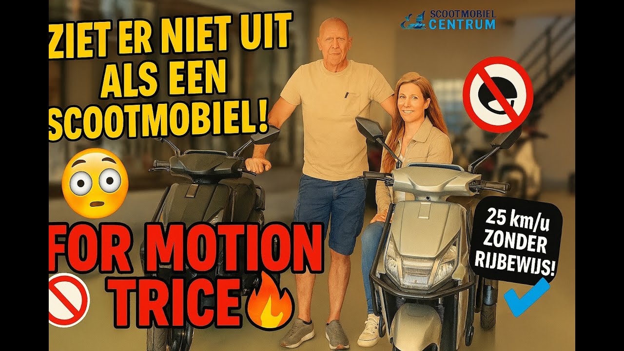 For Motion Trice🔥3-wiel scootmobiel voor 2 👉 Dit ziet er NIET uit als een #scootmobiel 👀 #trikelife