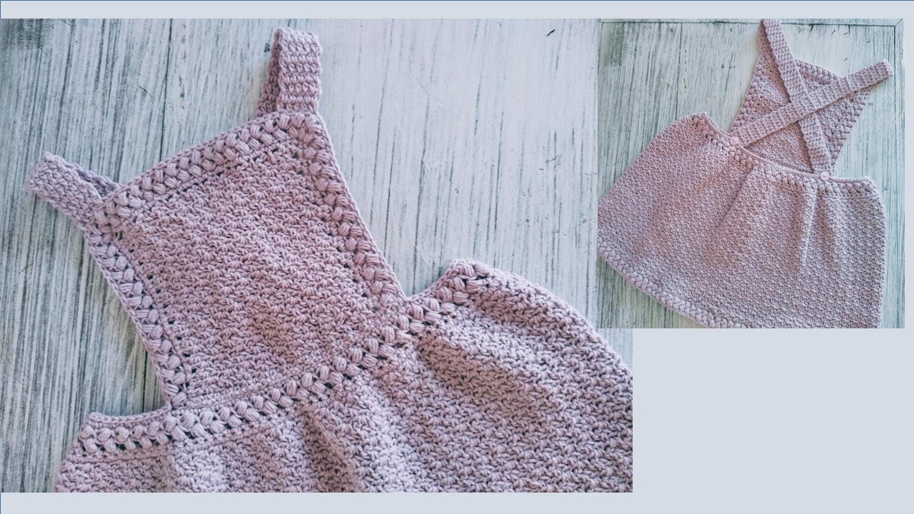 Vestido a crochet para niña ¡Paso a paso!