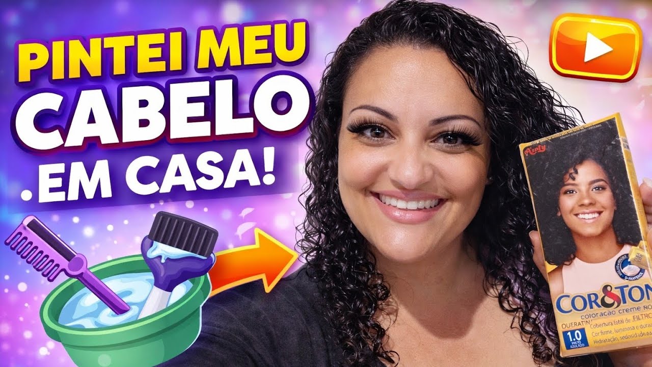 TESTEI A TINTA COR &TON/ CRISE DE ANSIEDADE/#morandosozinha 