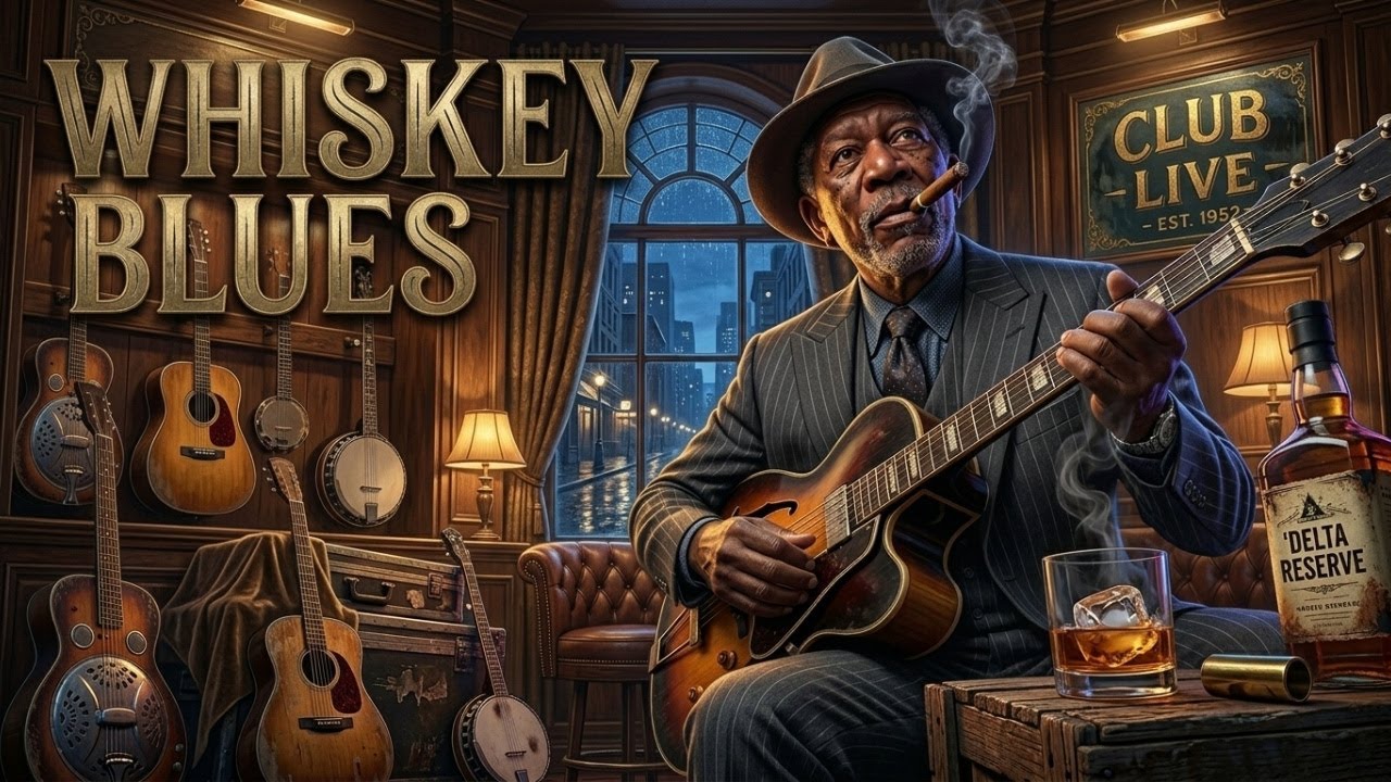 The Ultimate Whiskey Blues Lounge 🍷 Slow Guitar Sessions
