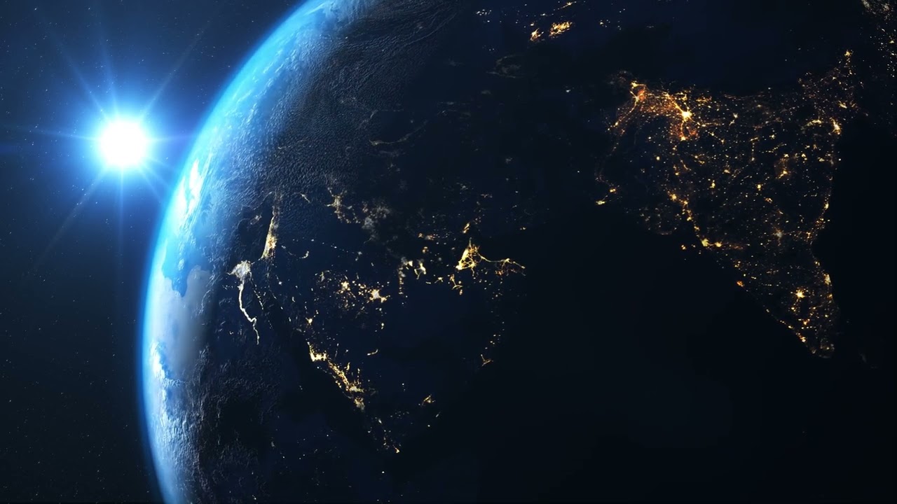 How Planet Earth Spinning in Space|Free 4K Videos|@CrazySphereTV 