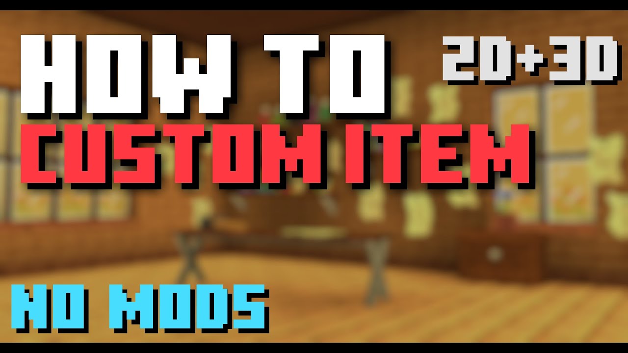 HOW TO make 3D MODELED WEAPONS (and 2D) (and any other kind of items (not tridents, they suck))