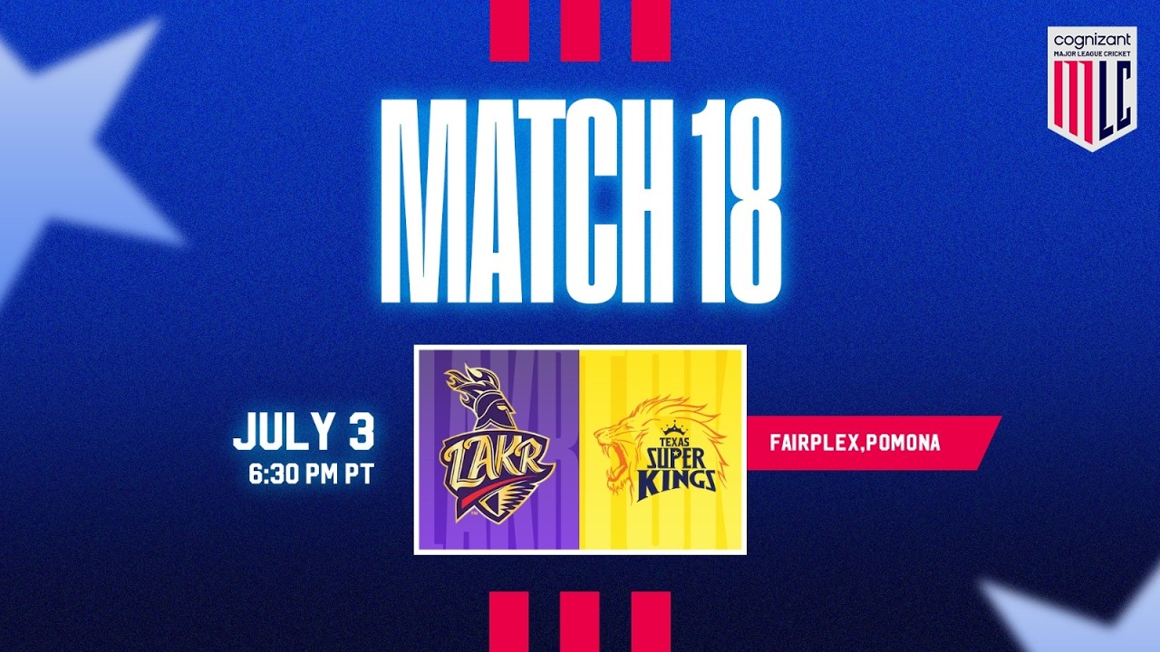 LIVE | LA Knight Riders vs Texas Super Kings | Cognizant Major League Cricket 2026