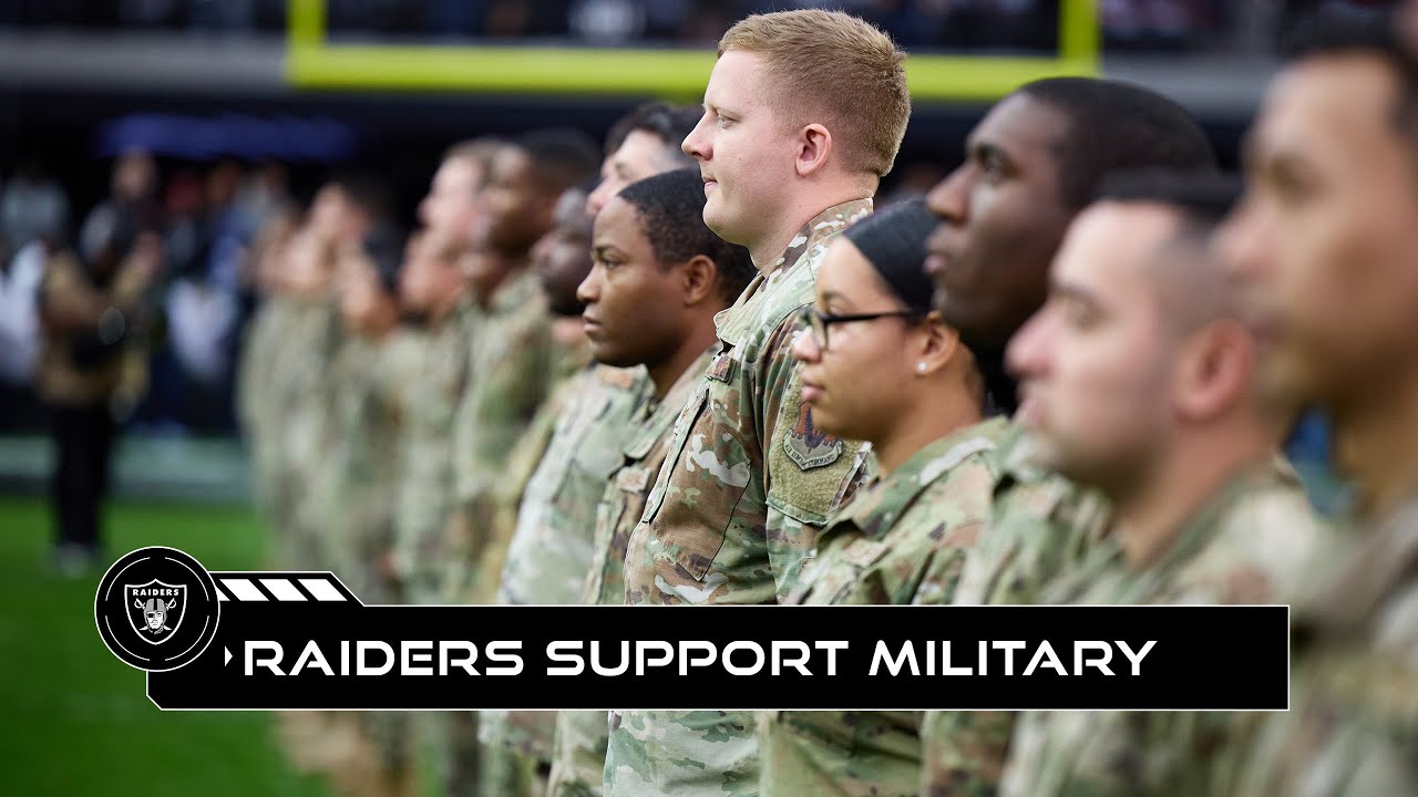 Raiders Recognize the MVPs of the Nation | Salute to Service | Raiders | NFL