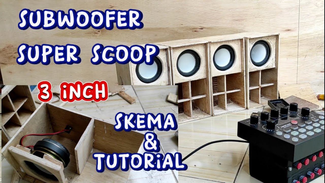 How to make a subwoofer speaker box, Subwoofer mini 3 inci