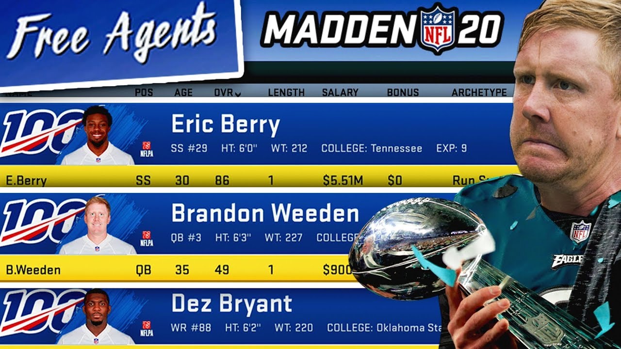 Could A Team of NFL Free Agents Win the Super Bowl? Madden 20