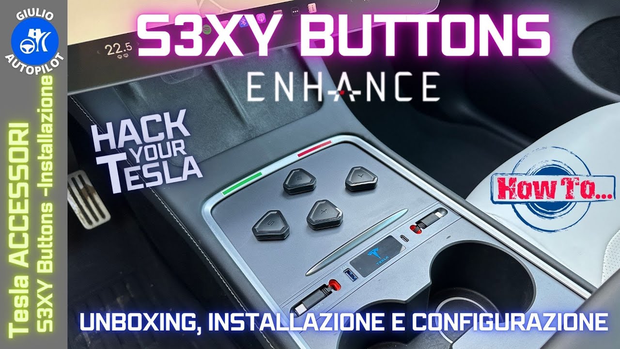 ENHANCE - S3XY Buttons Gen. 2 - Installazione su Tesla Model S/3/X/Y
