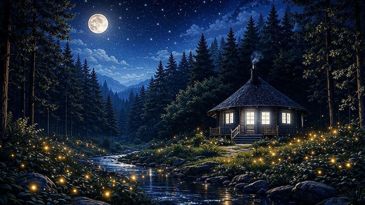 Calming Night Ambient Music ▲ Midnight Moonlight ▲ 