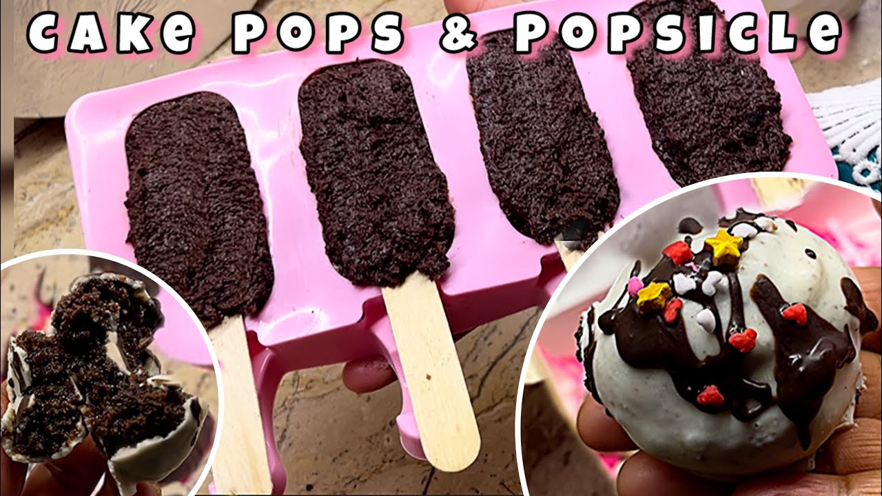 Easy Way to make Cake pops & popsicle with Leftover Cake | Step by step Recipe 🌟