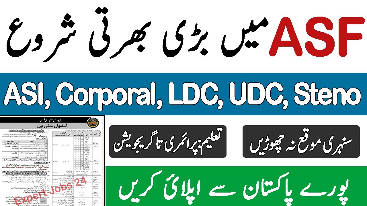 ASF New Jobs 2021 For Males & Females 3k+ Vacancies Complete Application Procedure #ASF #Jobs