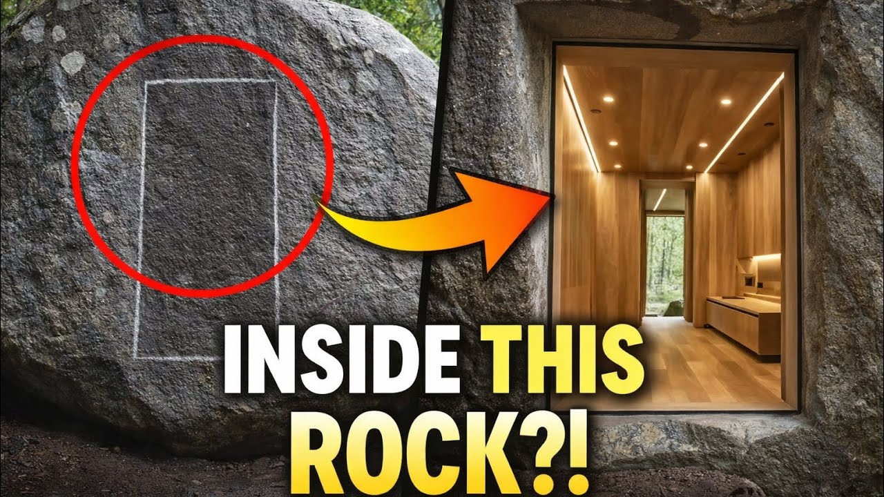 He Carved a Secret Luxury Room Inside a Giant Rock! 😱🪨 #Trande #sarvivel 