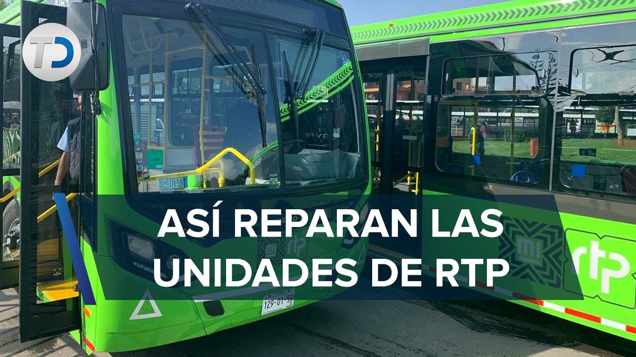 “Área de carrocería”, el taller donde reparan las unidades de RTP de la cdmx