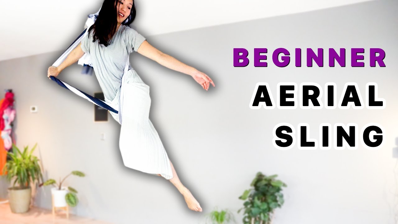 Beginner Aerial Sling (short) Follow Along for low ceilings practice
