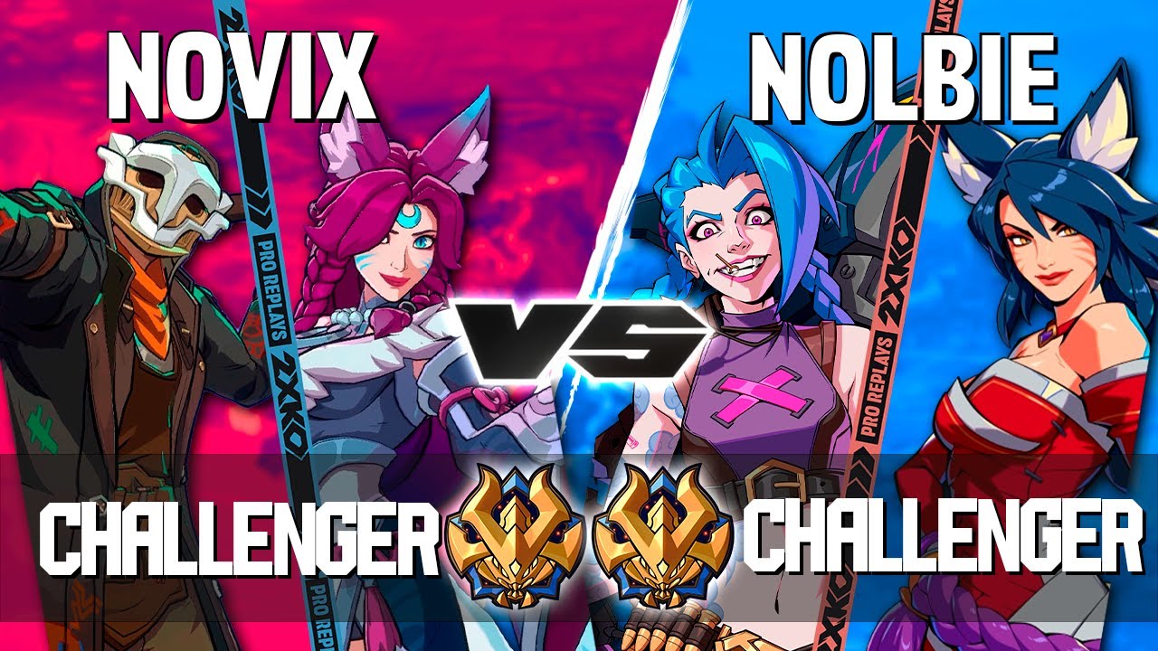 2XKO ▰ NOVIX (Ahri-Ekko) vs NOLBIE (Jinx-Ahri) ▰ 2XKO Pro level replays