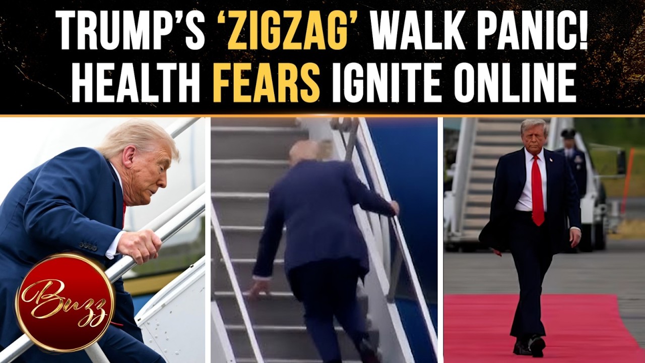 Donald Trump&rsquo;s Viral &lsquo;Zigzag&rsquo; Walk To Marine One Sparks Fresh Health Panic | WATCH
