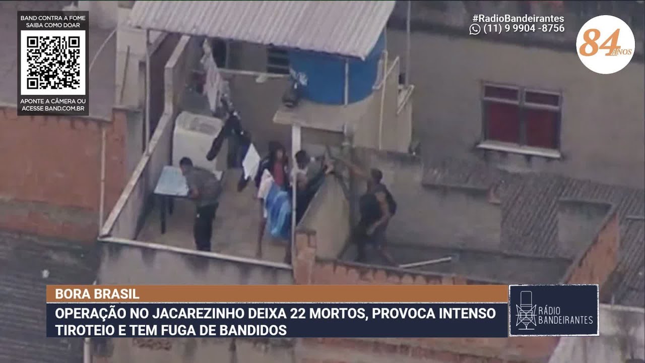 TIROTEIO E FUGA DE BANDIDOS: OPERAÇÃO NO JACAREZINHO DEIXA 22 MORTOS