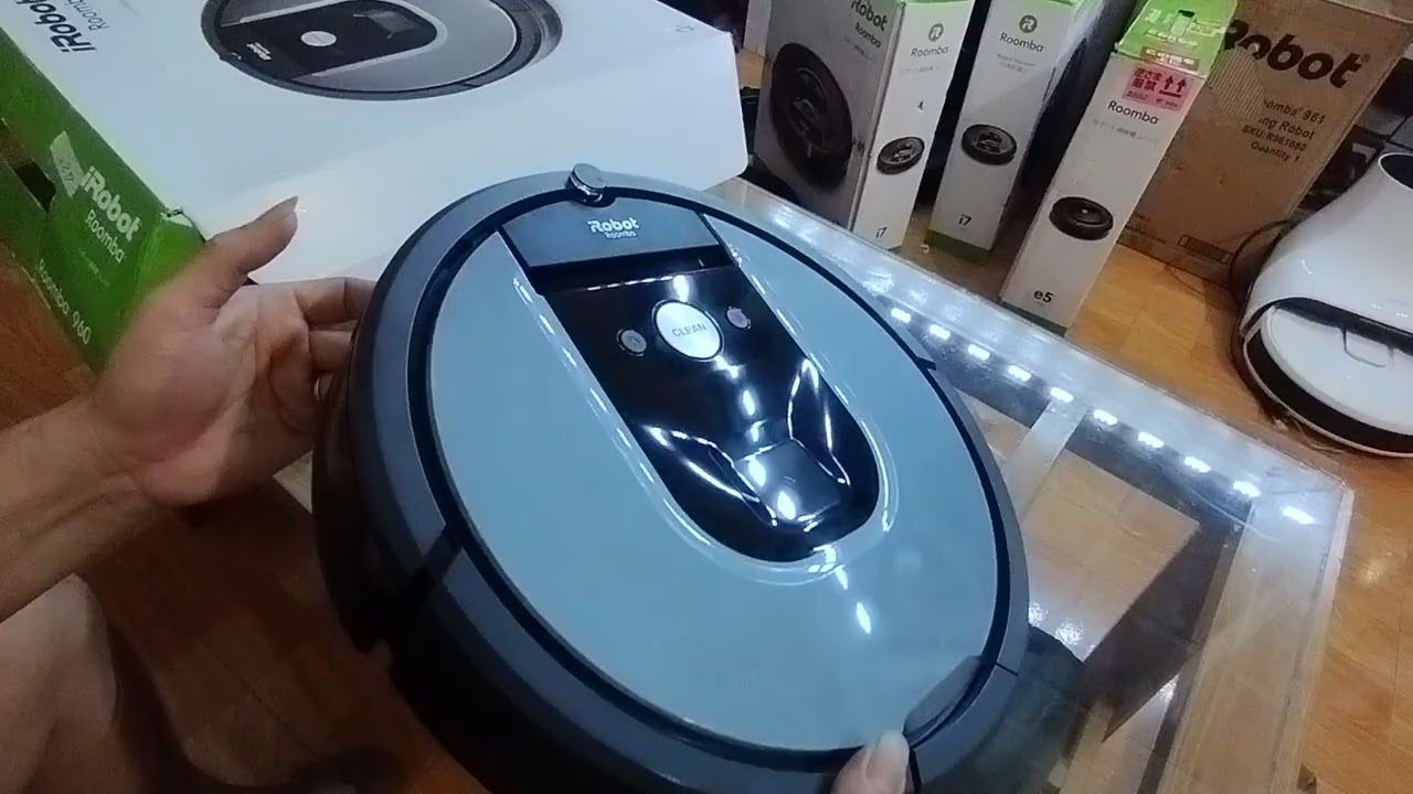 Robot hút bụi Irobot Roomba 960 hàng đấu giá Nhật mới chạy 42h mới 98%