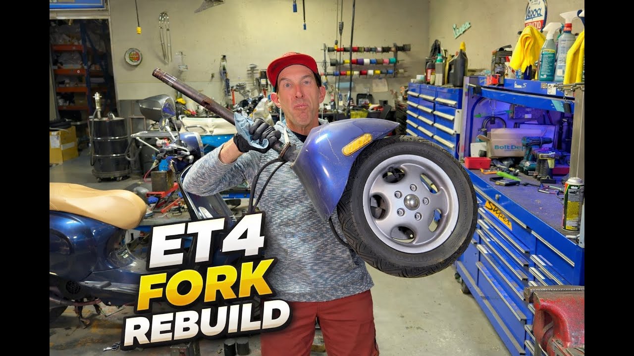 Rebuilding a Vespa ET4 from the Frame Up - PART 3 - Fork Rebuild