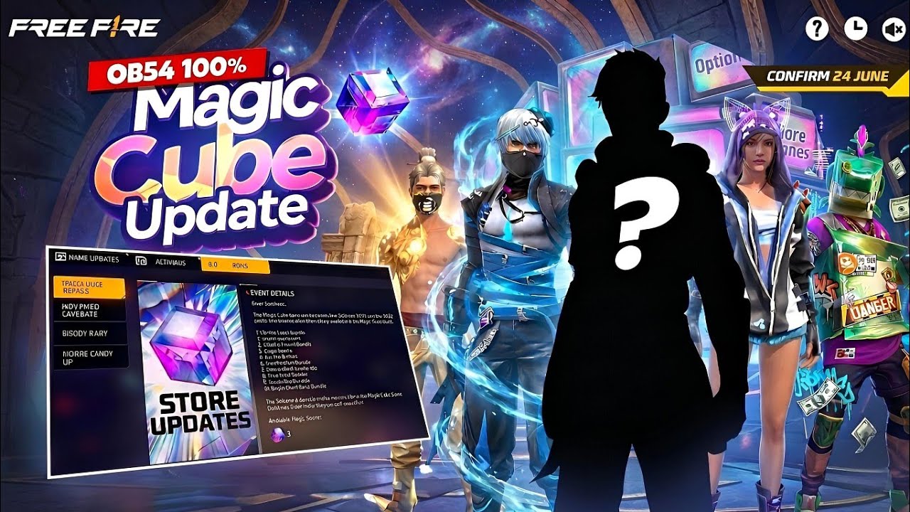 OB54 Update Magic Cube Store Update🤯🔥l Free Fire New Event l Ff New Event l Blue Lock X Free Fire