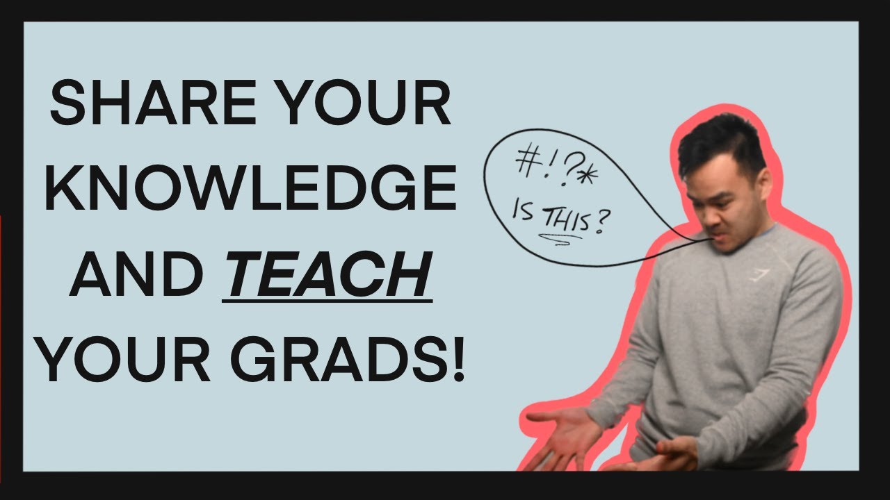 Share your knowledge and guide the graduate engineers!