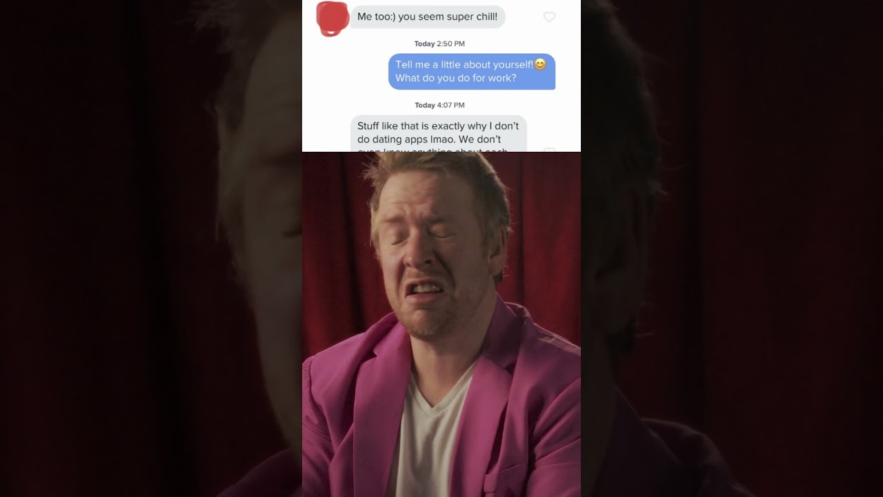 Day 3 turning terrible TINDER conversations into song #funnysong #tinder #tindermusical