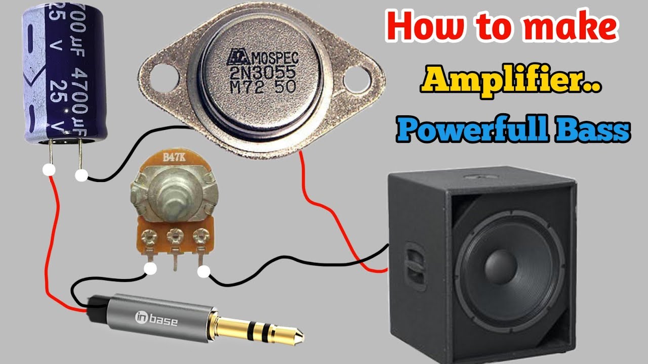 2N3055 Transistor से Amplifier kaisa banaya || घर पर Amplifier कैसे बनाएं || Rahul Mokhria