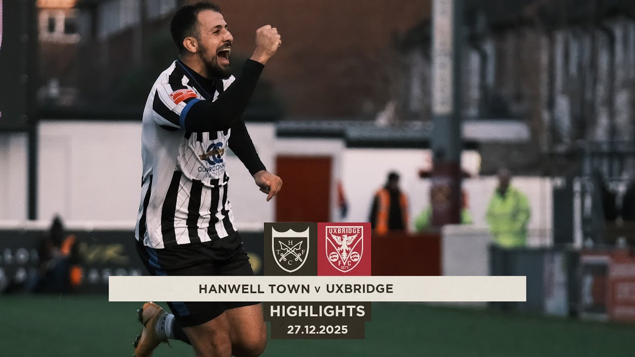 LATE CHRISTMAS PENALTY DRAMA - Hanwell Town v Uxbridge - Highlights