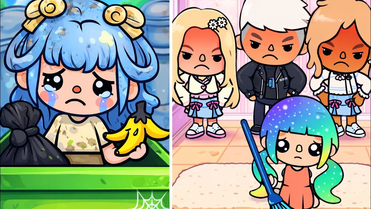 The Cinnamoroll girl  life changing stories🩵🤍🌈toca life story | toca boca