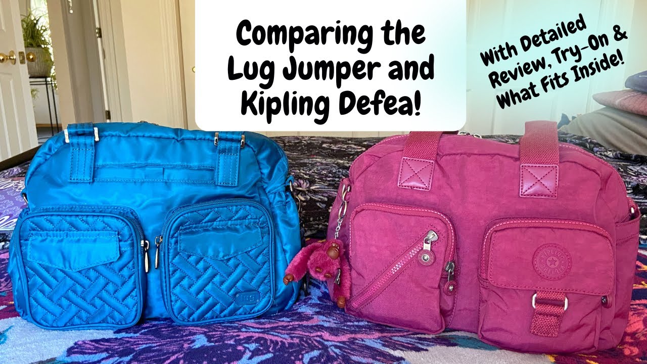 Видеосравнение сумок Lug Jumper и Kipling Defea + Что помещается в каждую из них