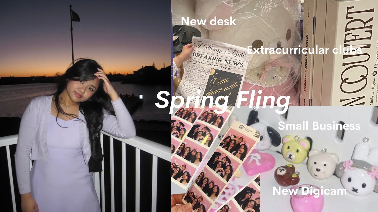 SPRING VLOG 💕🎀 | Productive, study with, bought a new digicam, desk setup, high school life etc.