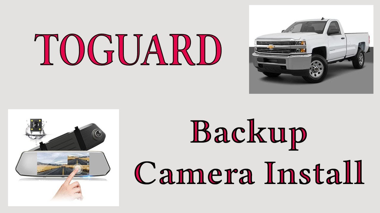Установка камеры заднего вида TOGUARD с 7-дюймовым сенсорным экраном и зеркальным видеорегистрато...
