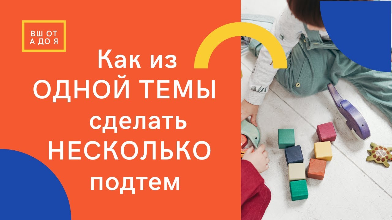 Как одну тему разложить на несколько уроков
