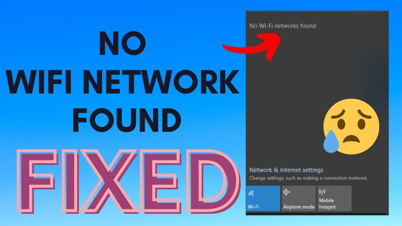 [ИСПРАВЛЕНО] Не найдены сети Wi-Fi в Windows 10
