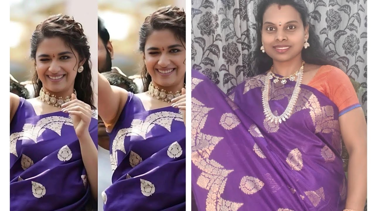 Keerthisuresh inspired beautiful kataan silk saree 👌👌 7386981499