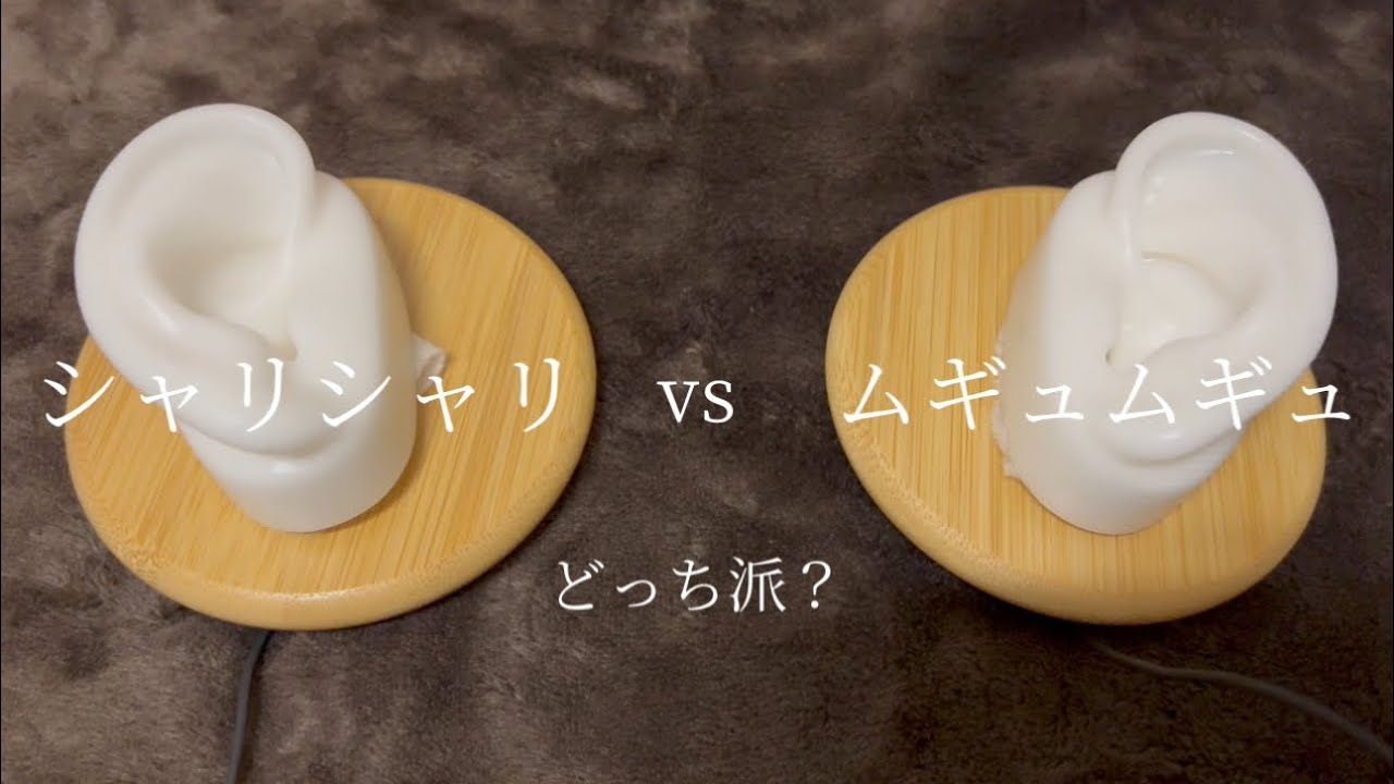 【ASMR】シャリシャリvsムギュムギュ…どっちが好き？【厚強め・声なし】