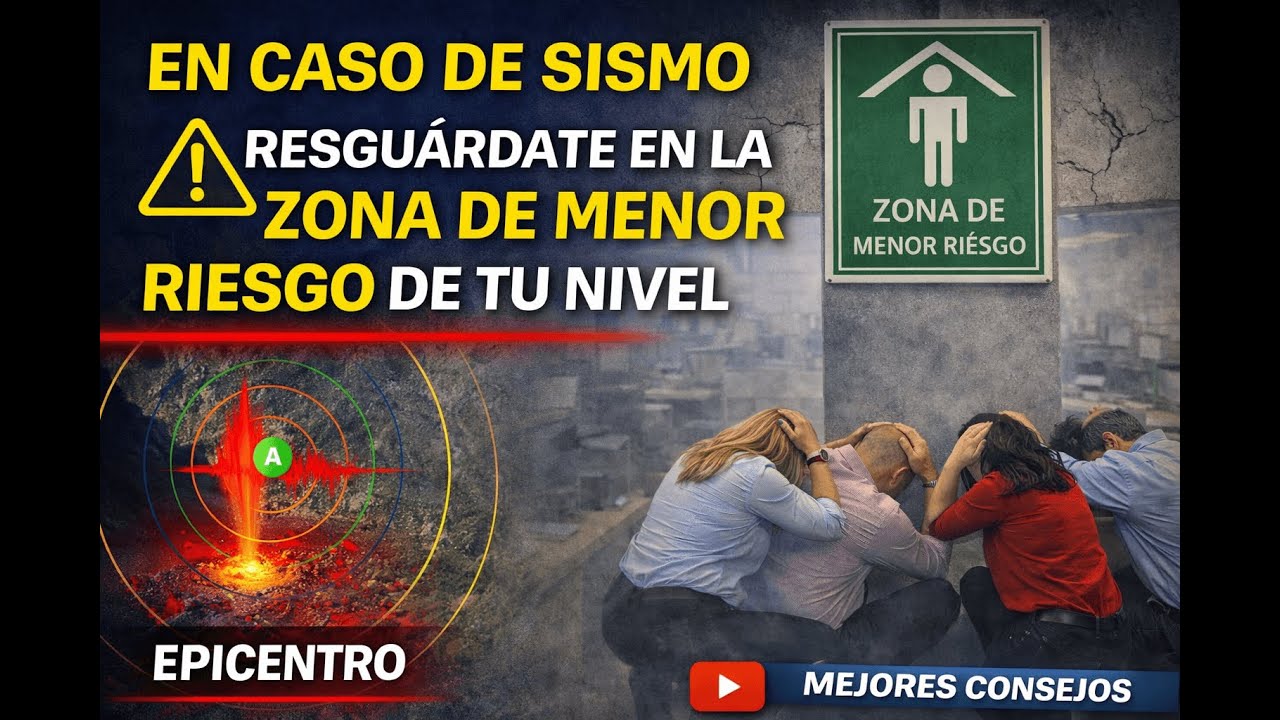 Zona de Menor Riesgo: cómo protegerte correctamente en un sismo | Guía real de Protección Civil