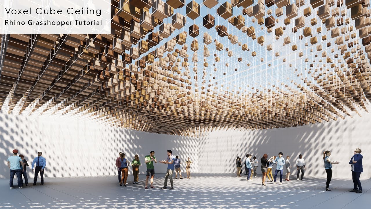 Voxel Cube Ceiling Rhino Grasshopper Tutorial