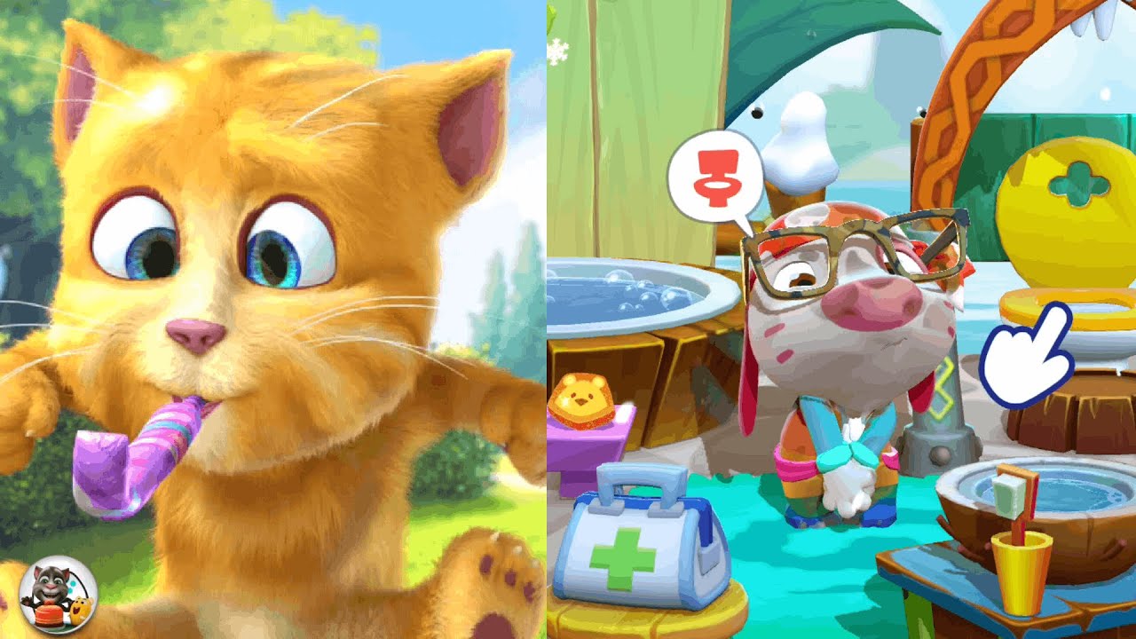 Ginger Vs Island | My Talking Ginger Vs My Talking Hank Island