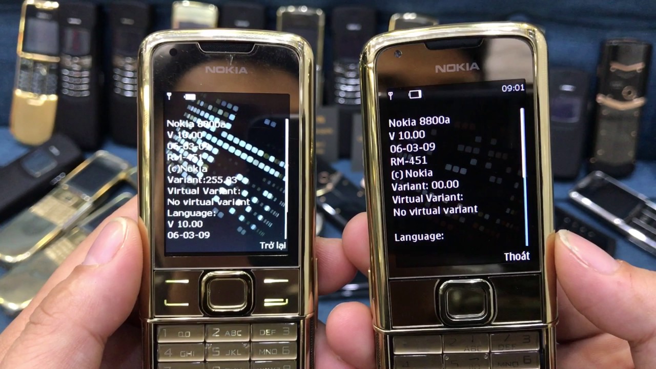 Cách phân biệt nokia 8800 gold trung quốc và 8800 gold arte sịn Main A - trummayco.vn