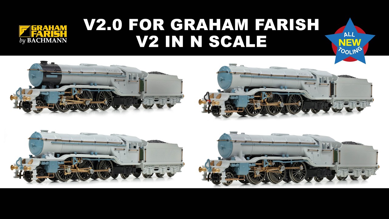 Объявление Грэма Фариша о выпуске LNER V2 Class в масштабе N.