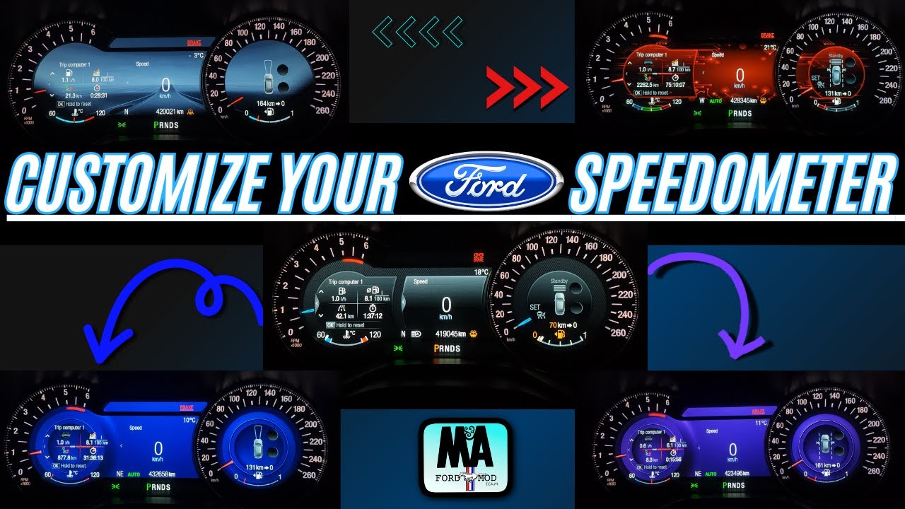 Customize your FORD speedometer with FORSCAN