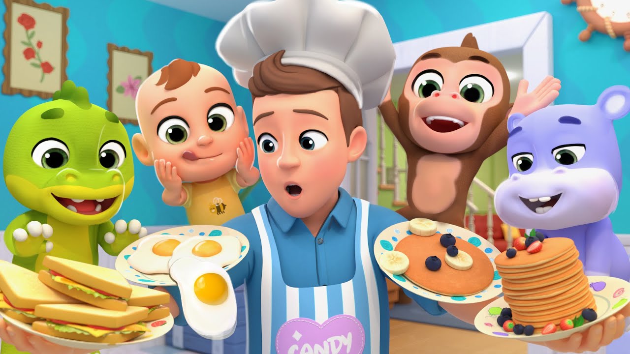 Breakfast Time with Daddy | Fun Morning Song + More Funny Baby Songs & Nursery Rhymes