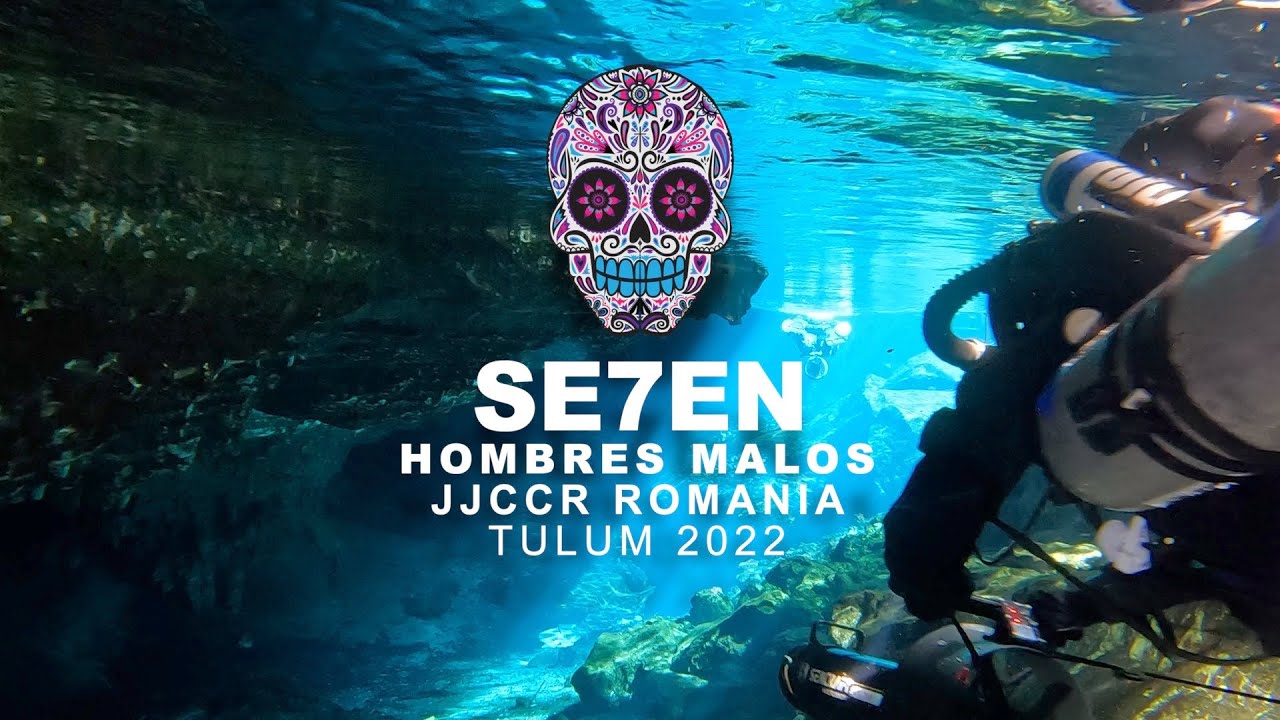 Amazing Cave Dive to Blue Abyss from Cenote Nohoch with scooters and rebreathers, Mexico - Tulum