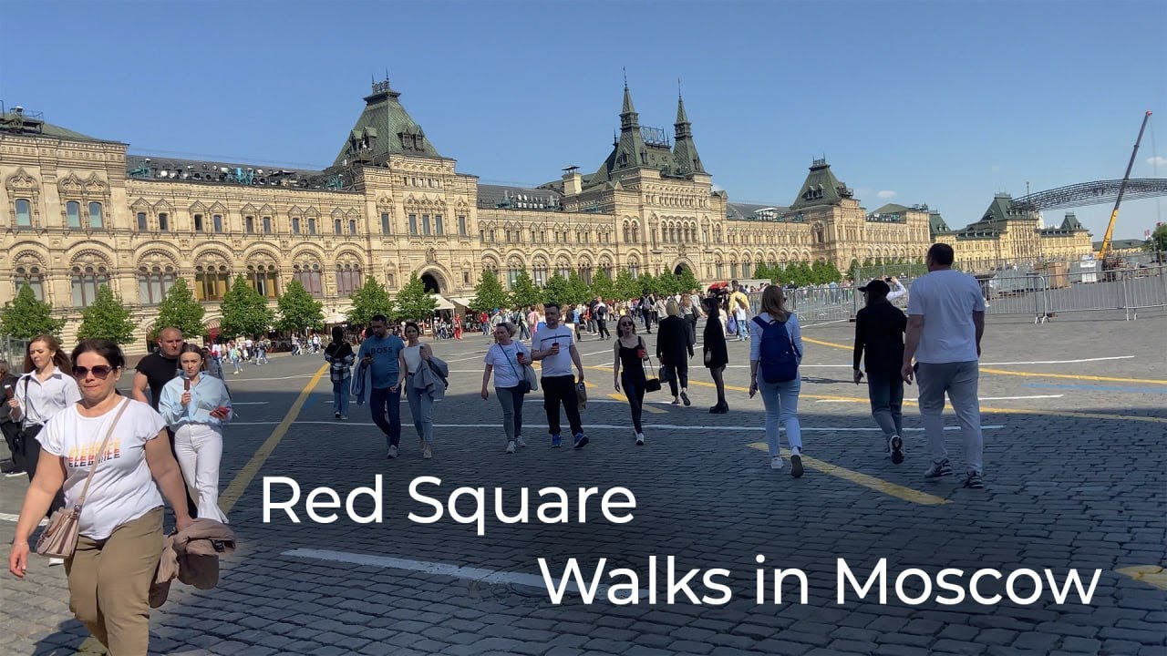 Red Square after the holidays. Walks Moscow - 4K/60