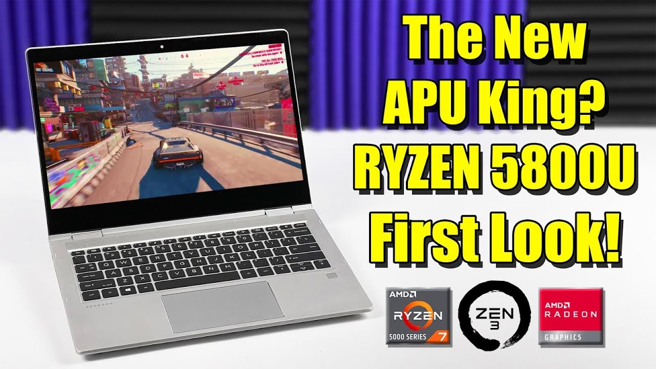 FINALLY A RYZEN 5800U Laptop! Zen 3 APU First Look Gaming & Benchmarks