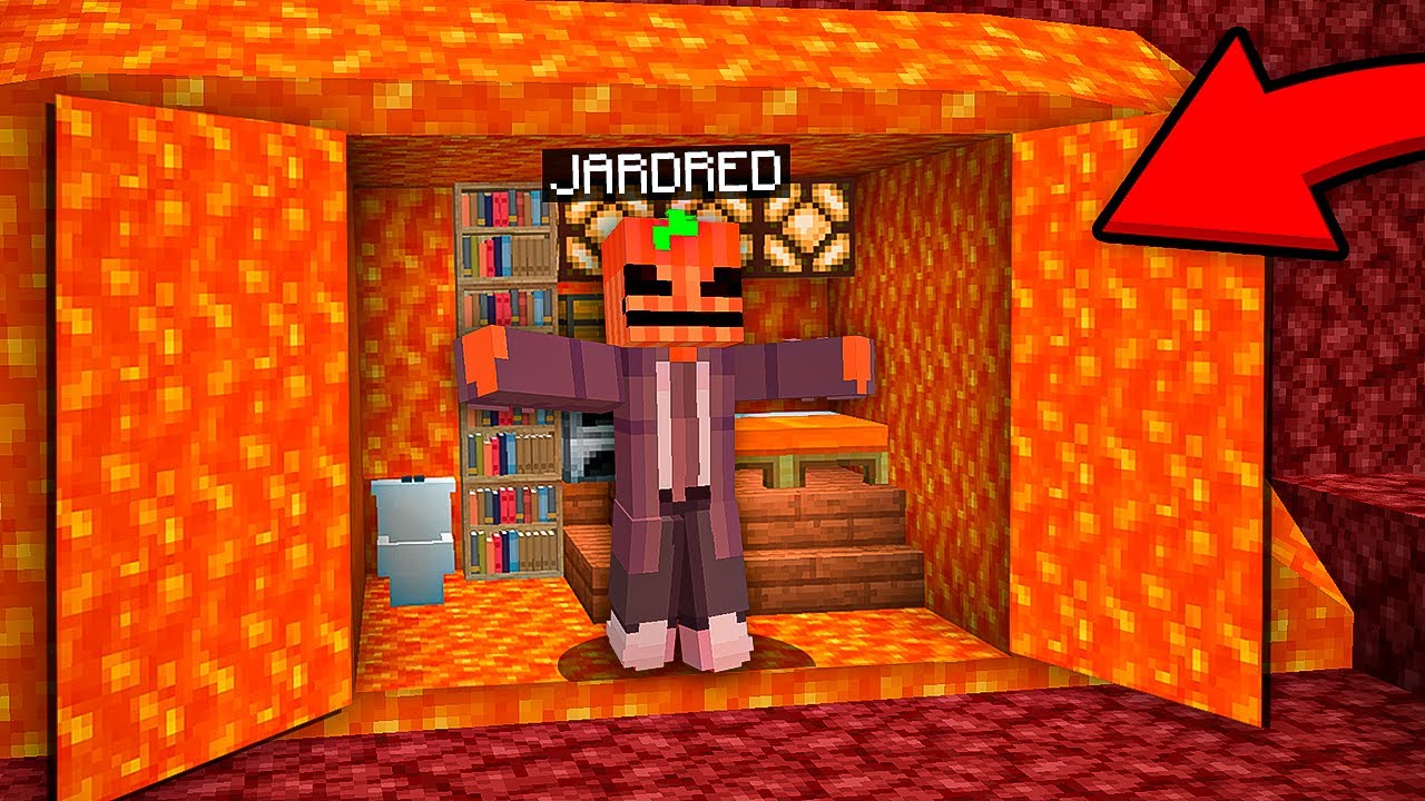HICE CASA DENTRO DE LAVA EN MINECRAFT
