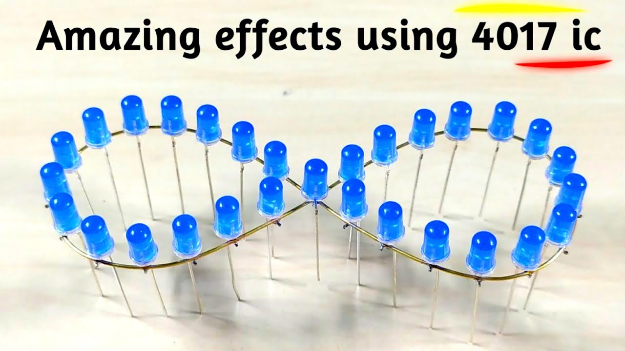 [NEW] Amazing Effect Running LED Chaser  LED Chaser Using 555 and 4017 ic